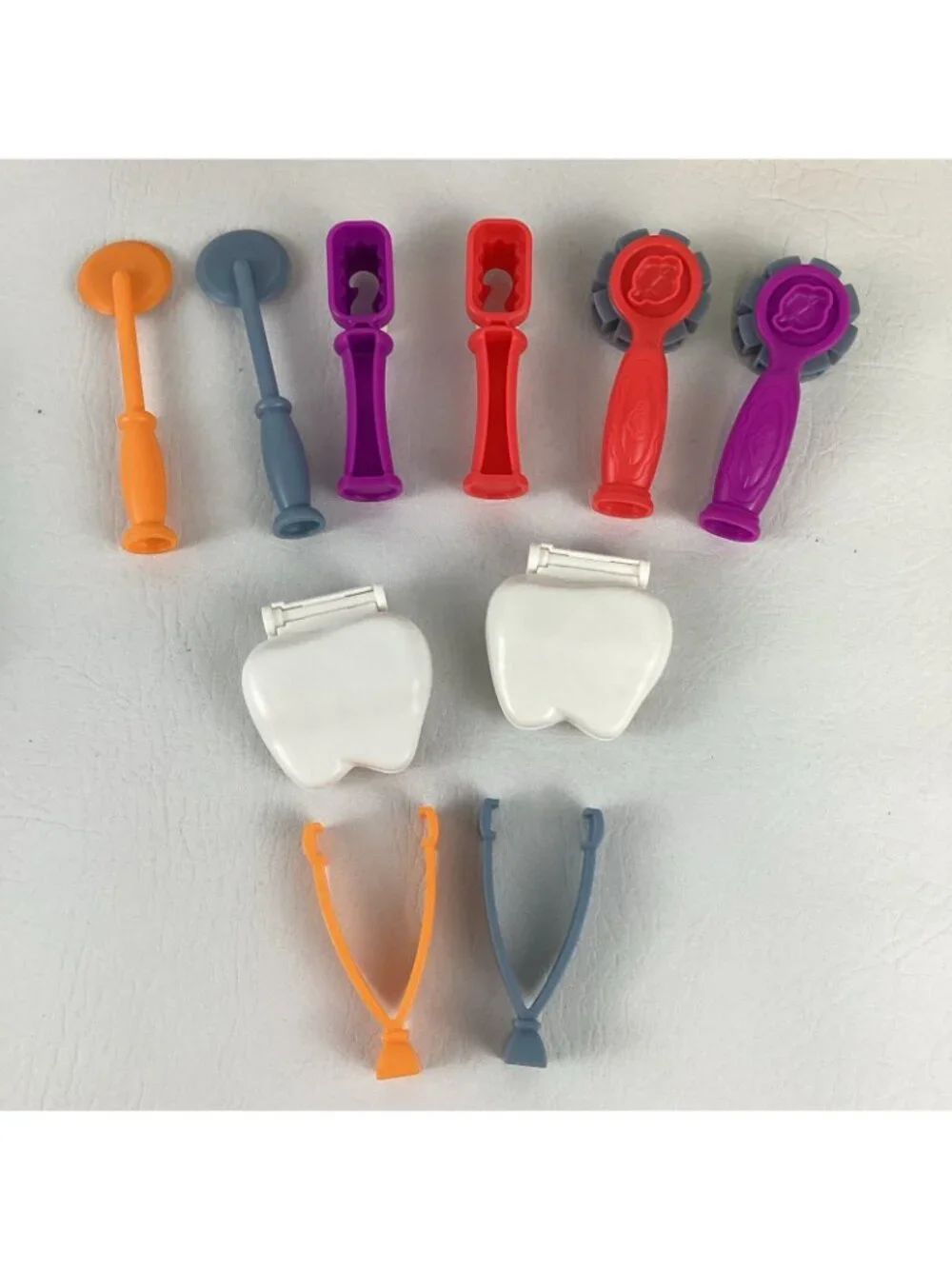 Play Doh Dr Drill N Fill Dentist Playset Bundle Lot Clay Molds Tools Teeth Drill
